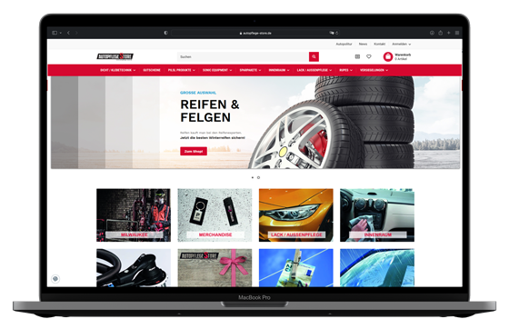 IT-Schober Referenz autopflege-store.de JTL-Shop Webdesign Onlineshop